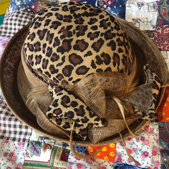 BNWOT Animal Print Straw Hat - Picture 10 of 15